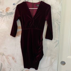 XS Lulus Burgundy Mini Dress